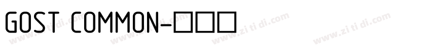 GOST COMMON字体转换